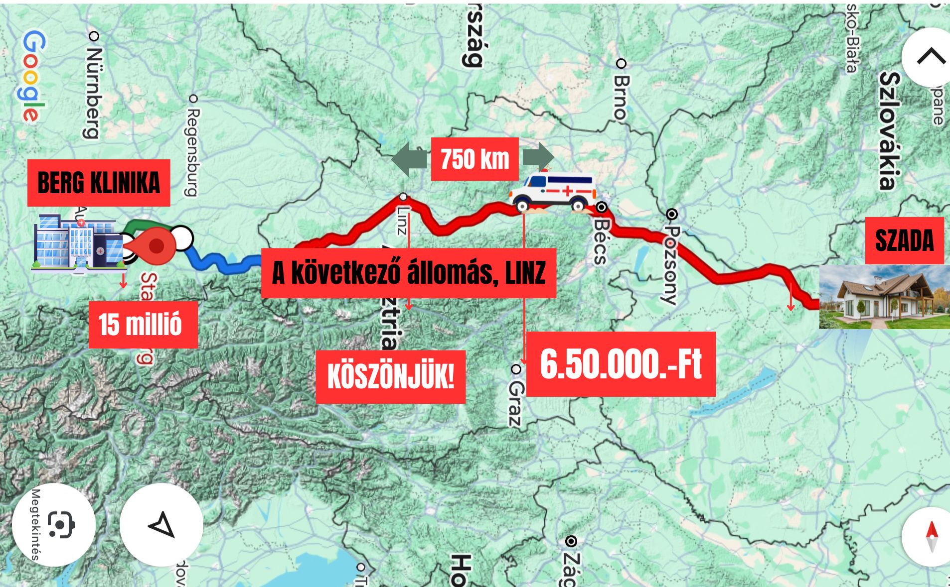Hihetetlenül jó érzés, hogy ennyien velünk vagytok ezen a hosszú úton, ami a gyógyulás felé vezet! A támogatásotokkal 6.050.000.- Ft-nál tartunk! Szívből köszönjük!